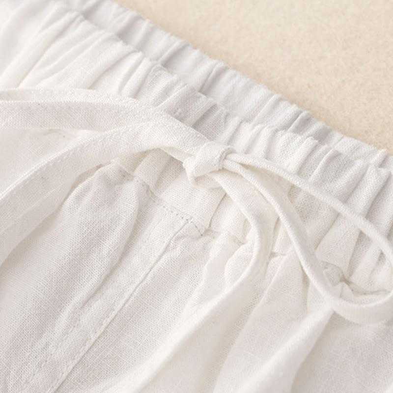 Buddha Stonesドローストリング Aライン ゴムウエスト コットン レディース スカート - image 8