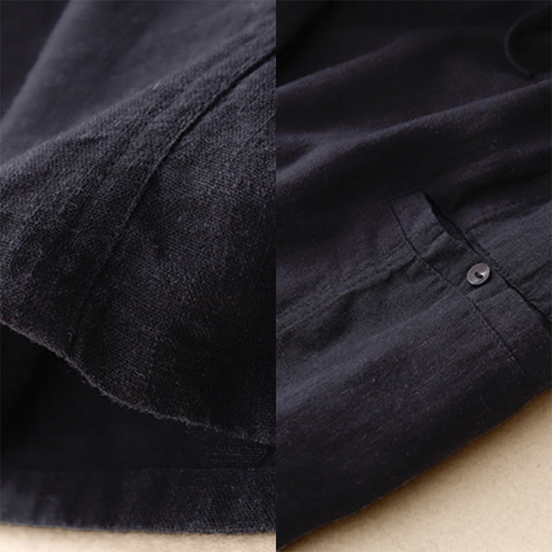 Buddha Stonesドローストリング Aライン ゴムウエスト コットン レディース スカート - image 3