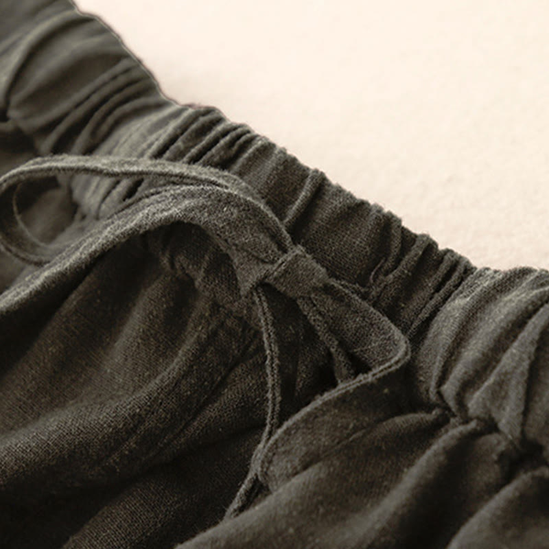 Buddha Stonesドローストリング Aライン ゴムウエスト コットン レディース スカート - image 16