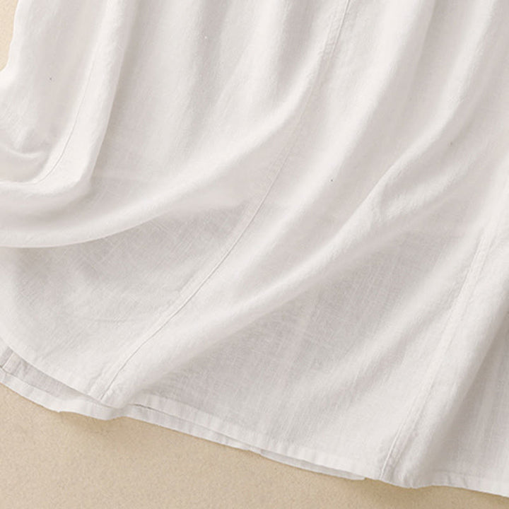 Buddha Stonesドローストリング Aライン ゴムウエスト コットン レディース スカート - image 11