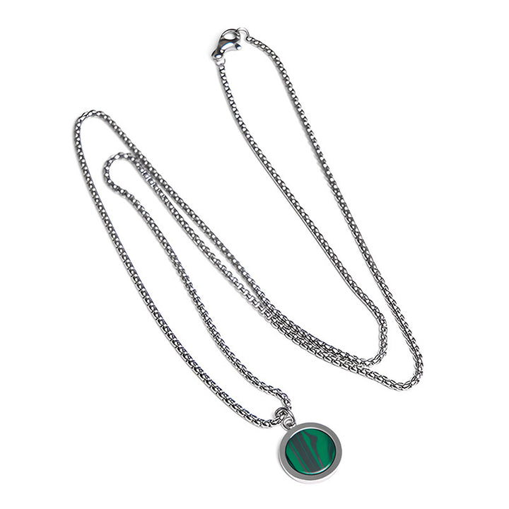 Buddha Stones天然石 ターコイズ タイガーアイ ラズライト ラピスラズリ マラカイト チタン鋼 浄化ネックレス ペンダント - image 24