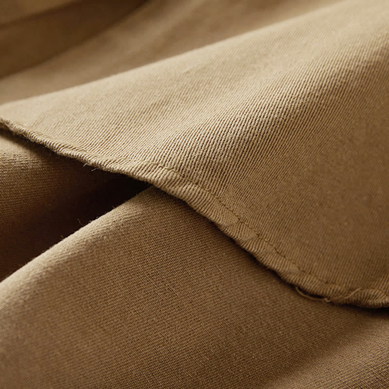 Buddha Stones秋 不規則なデザイン 長袖 レディース コットンリネン ラペルジャケット ポケット付き - image 4