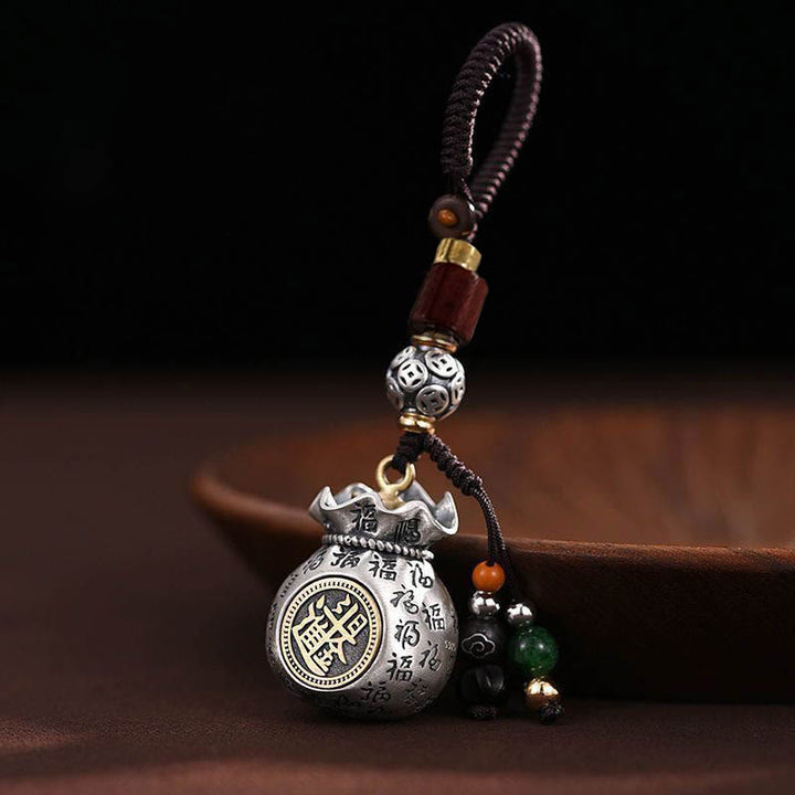 Buddha Stonesフーキャラクターマネーバッグ毎日お金が儲かる幸運繁栄キーチェーン