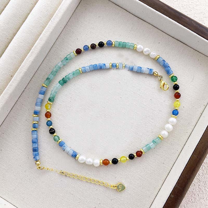 Buddha Stonesパールガラスヒーリングネックレスペンダント - image 7