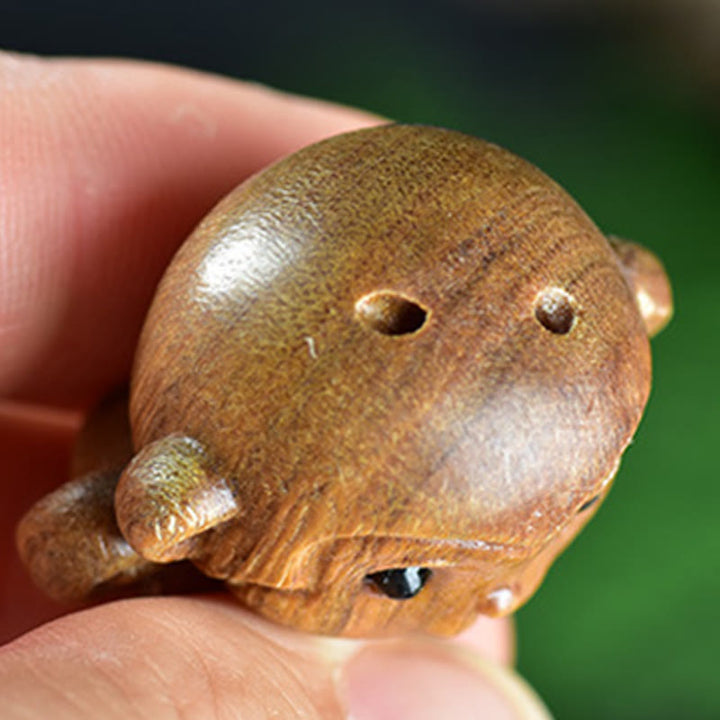 Buddha Stones緑白檀小葉紫檀かわいい猿 動物 平和 装飾 - image 6