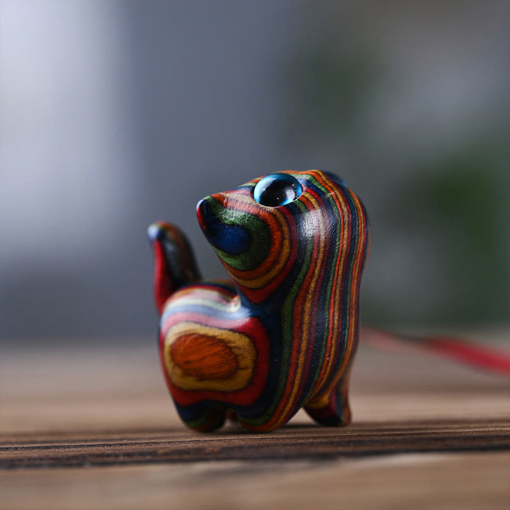 Buddha Stonesレインボーユーカリ かわいい猫動物 落ち着いた装飾 - image 2