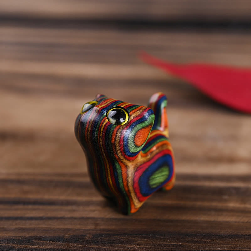 Buddha Stonesレインボーユーカリ かわいい猫動物 落ち着いた装飾 - image 5