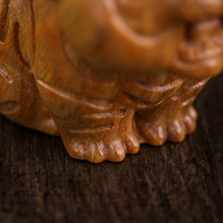 Buddha Stones緑白檀 かわいい虎の動物 ポジティブな装飾 - image 10