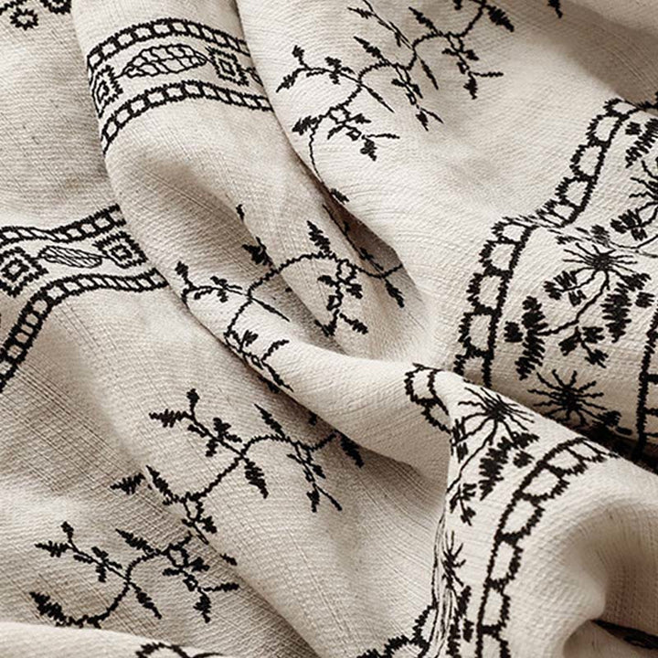 Buddha Stonesカジュアル 縦プリント コットンリネン レディース ワイドレッグパンツ ポケット付き - image 12