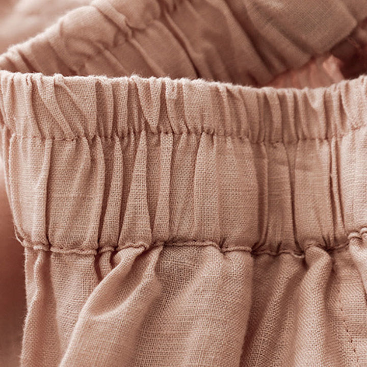 Buddha Stonesカジュアル 無地 クロップドパンツ レディース コットンリネン ハーレムパンツ ポケット付き - image 28