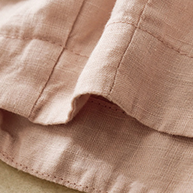 Buddha Stonesカジュアル 無地 クロップドパンツ レディース コットンリネン ハーレムパンツ ポケット付き - image 24