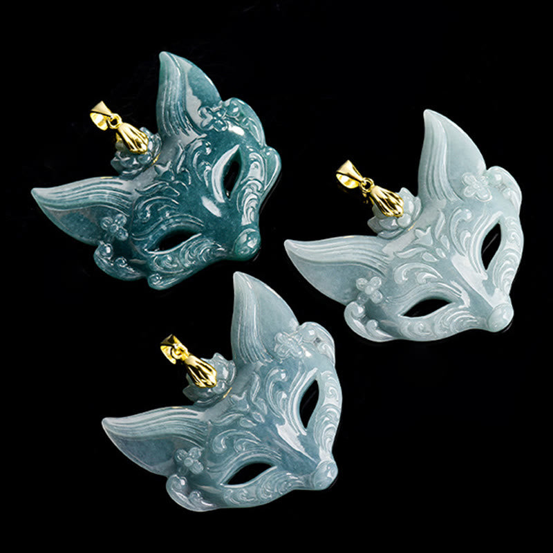 Buddha Stones狐面 翡翠 チタン鋼 ネックレス 幸運のペンダント - image 11