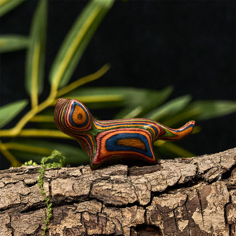 Buddha Stonesミニレインボーユーカリウォーキングキャット彫刻ストレス軽減装飾 - image 6