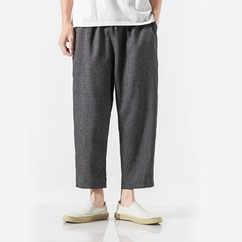 Buddha Stonesサマープレーン メンズ 7-8丈 コットンリネンパンツ ポケット付き - image 16