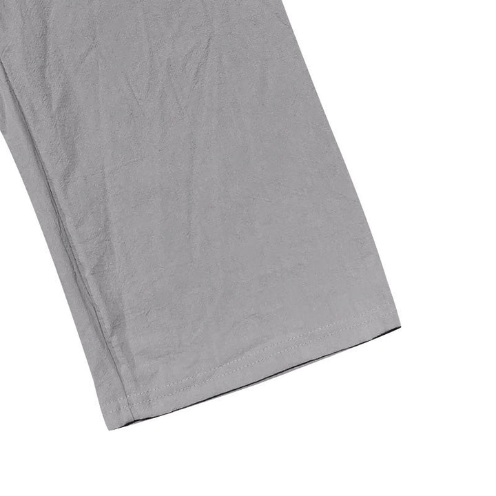 Buddha Stones無地ボタン ドローストリング メンズ コットンパンツ ポケット付き - image 16