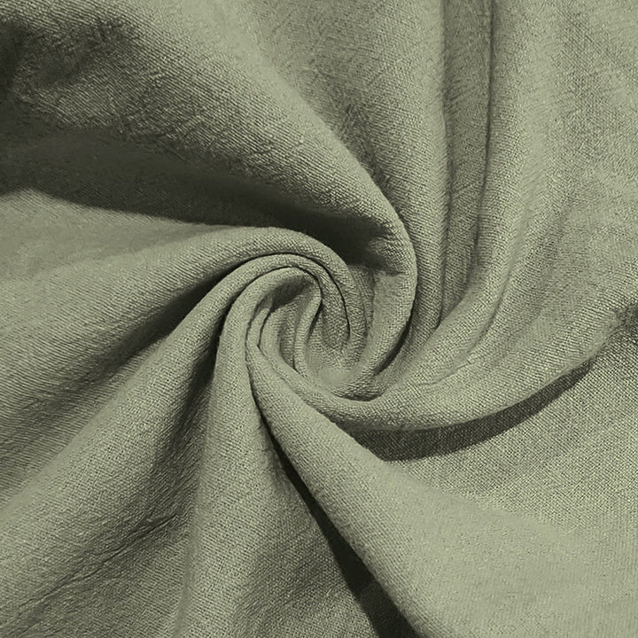 Buddha Stones無地ボタン ドローストリング メンズ コットンパンツ ポケット付き - image 21