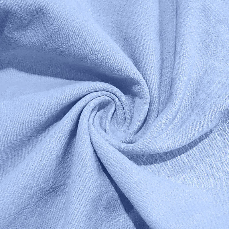 Buddha Stones無地ボタン ドローストリング メンズ コットンパンツ ポケット付き - image 29