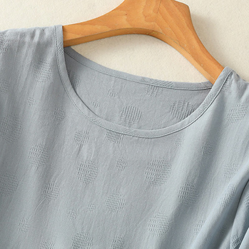 Buddha Stones 2点セット 無地 レディース 半袖シャツ ハーレムパンツ 瞑想服セット - image 3