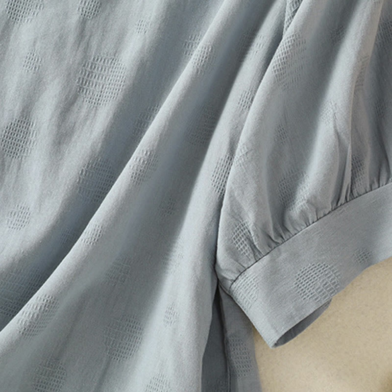 Buddha Stones 2点セット 無地 レディース 半袖シャツ ハーレムパンツ 瞑想服セット - image 8