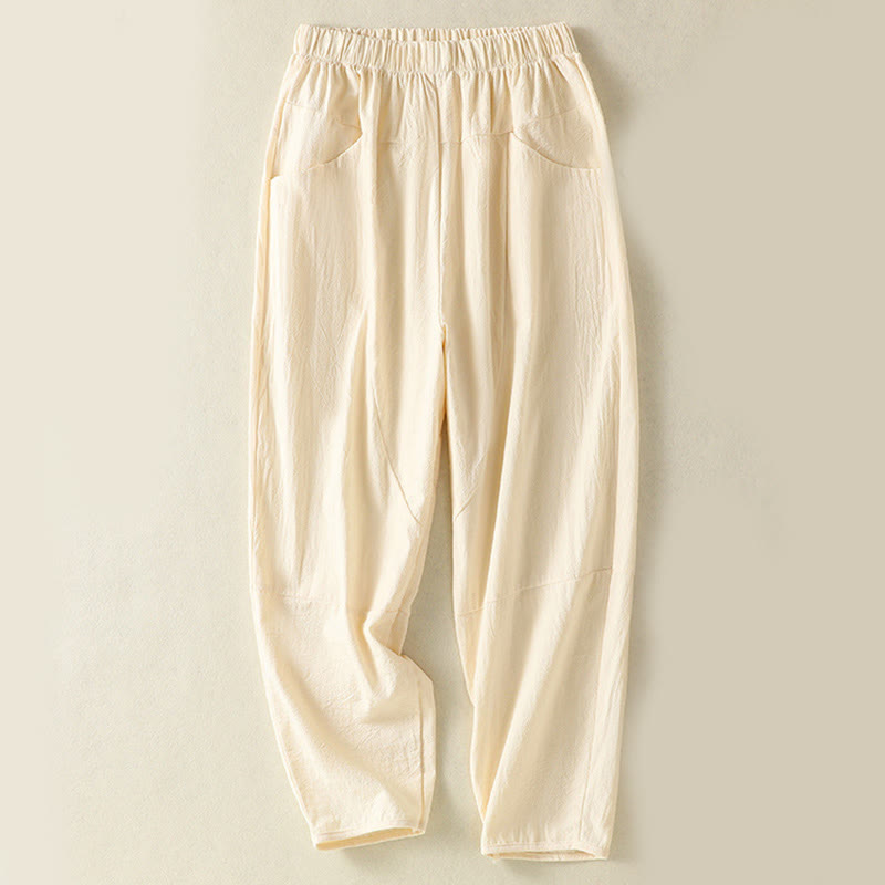 Buddha Stones 2点セット 無地 レディース 半袖シャツ ハーレムパンツ 瞑想服セット - image 10