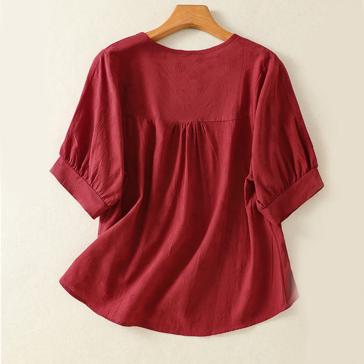 Buddha Stones 2点セット 無地 レディース 半袖シャツ ハーレムパンツ 瞑想服セット - image 25