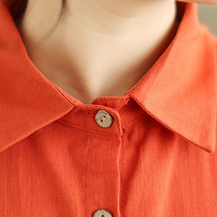 Buddha Stones 2点セット カジュアル レディース スタンドカラー シャツ ゆったりパンツ 瞑想服 セット - image 16