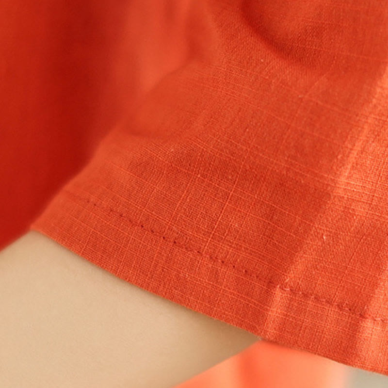 Buddha Stones 2点セット カジュアル レディース スタンドカラー シャツ ゆったりパンツ 瞑想服 セット - image 17