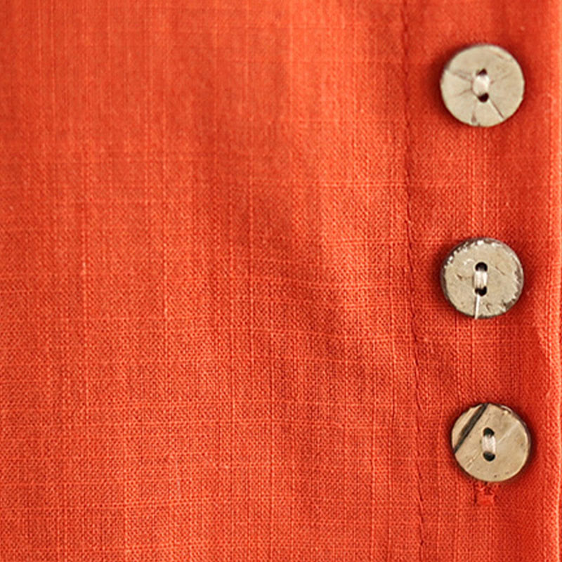 Buddha Stones 2点セット カジュアル レディース スタンドカラー シャツ ゆったりパンツ 瞑想服 セット - image 20