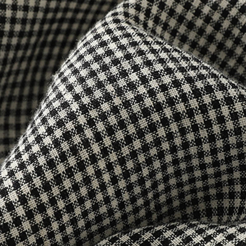 Buddha Stonesチェック柄 ドローストリング レディース コットンリネン ハーレムパンツ ポケット付き - image 5