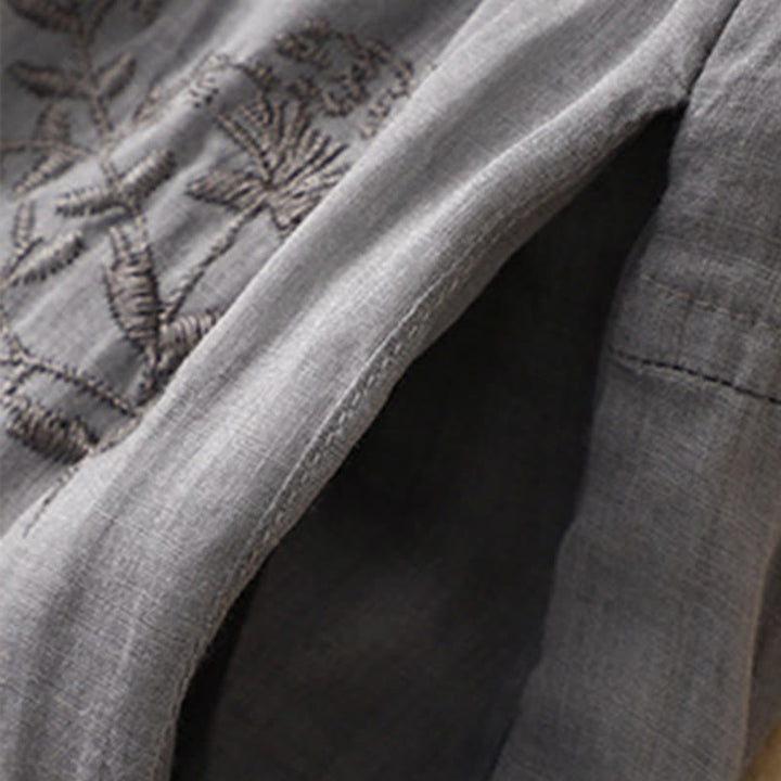 Buddha Stonesの刺繍模様入りレディースハーレムパンツ（ポケット付き） - image 2