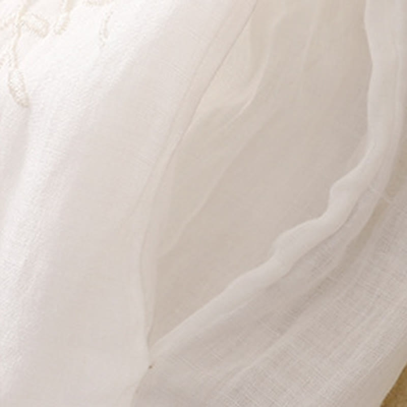 Buddha Stones刺繍柄レディースコットンリネンハーレムパンツ（ポケット付き） - image 6