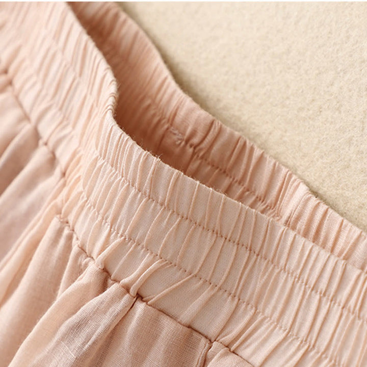 Buddha Stones刺繍柄レディースコットンリネンハーレムパンツ（ポケット付き） - image 18