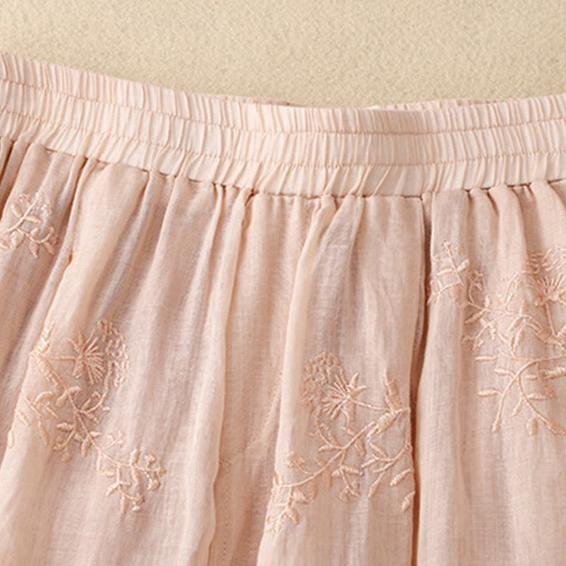 Buddha Stones刺繍柄レディースコットンリネンハーレムパンツ（ポケット付き） - image 17