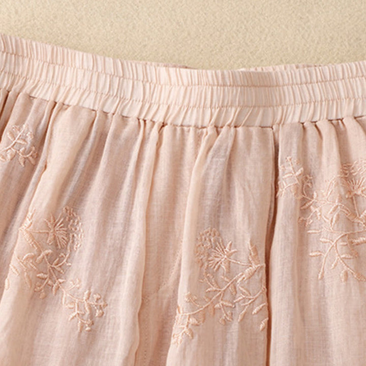 Buddha Stones刺繍柄レディースコットンリネンハーレムパンツ（ポケット付き） - image 17