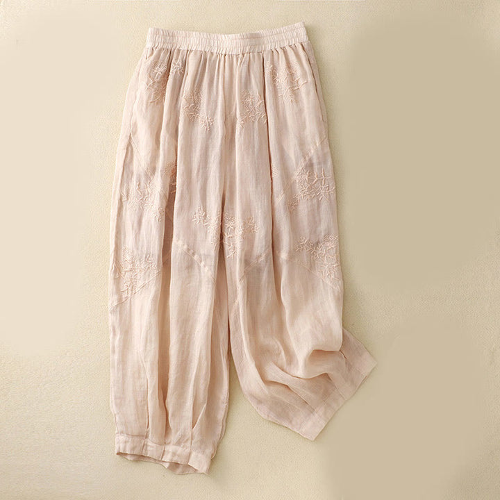 Buddha Stonesの刺繍模様入りレディースハーレムパンツ（ポケット付き） - ミスティローズ - US12、 UK/AU16、 EU44 (3XL) - image 10