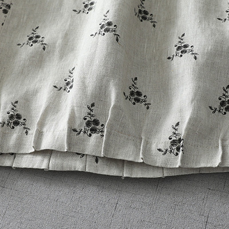 Buddha Stones水玉模様 花柄 レディース コットンリネン ハーレムパンツ ポケット付き - image 2