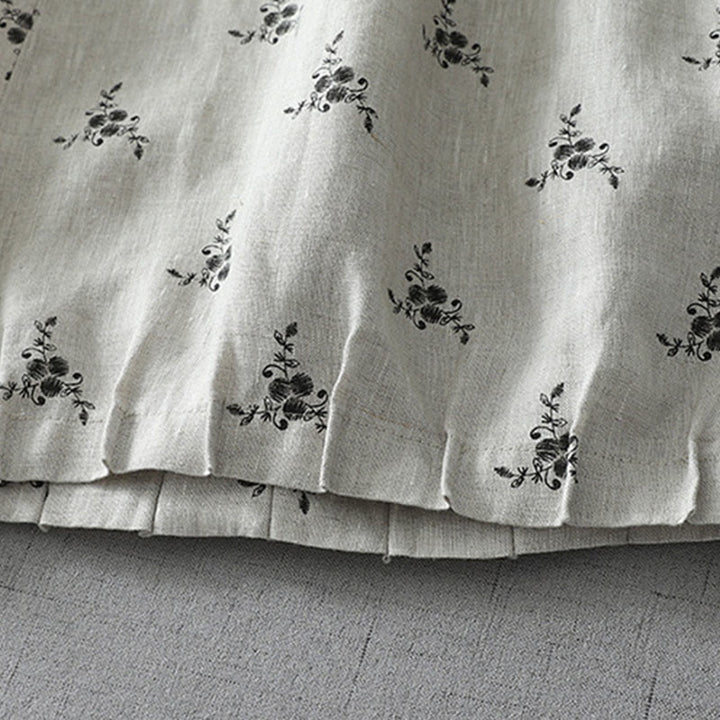 Buddha Stones水玉模様 花柄 レディース コットンリネン ハーレムパンツ ポケット付き - image 2