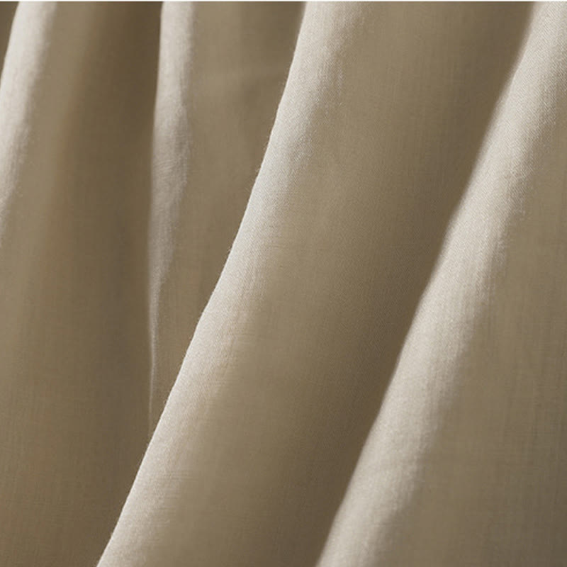 Buddha Stonesカジュアル ドローストリング コットンリネン アンクル丈 レディース ワイドレッグパンツ ポケット付き - image 11