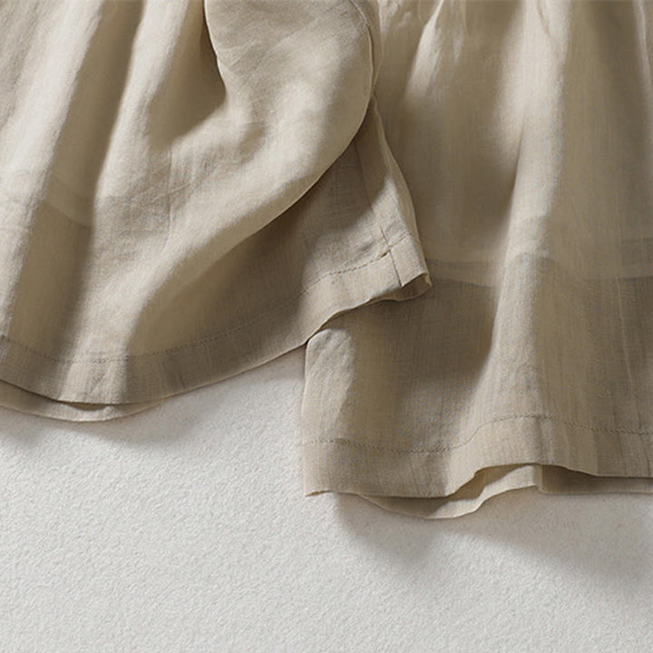 Buddha Stonesカジュアル ドローストリング コットンリネン アンクル丈 レディース ワイドレッグパンツ ポケット付き - image 10