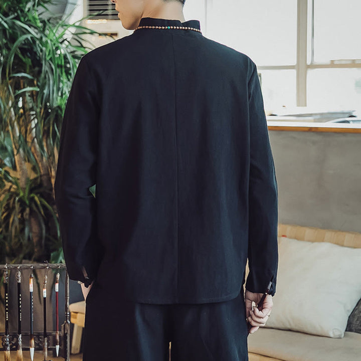 Buddha Stonesコットンシャツ 足首丈パンツ ポケット付き メンズ 瞑想用クロスセット 2点セット - image 13