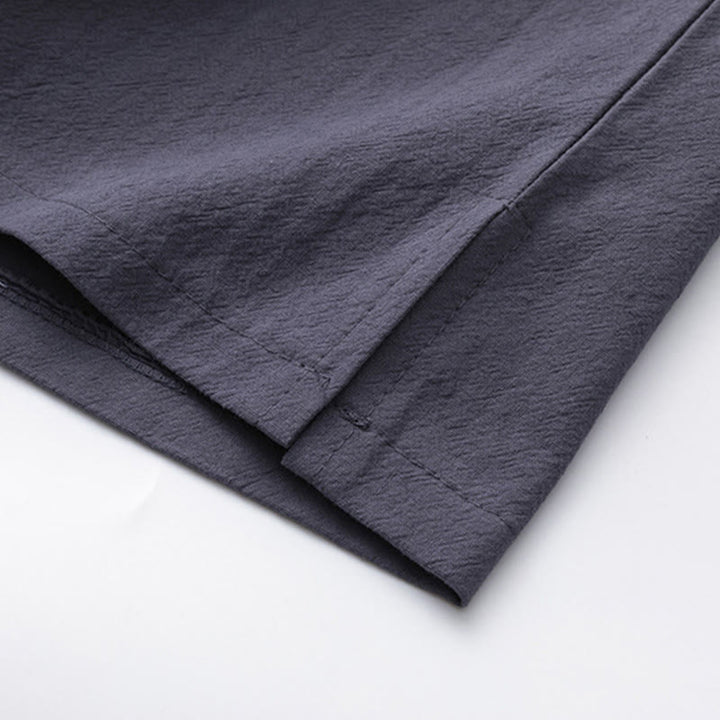 Buddha Stones2点セット 漢字鶴柄 コットンシャツパンツ ポケット付き メンズ 瞑想用布セット - image 25