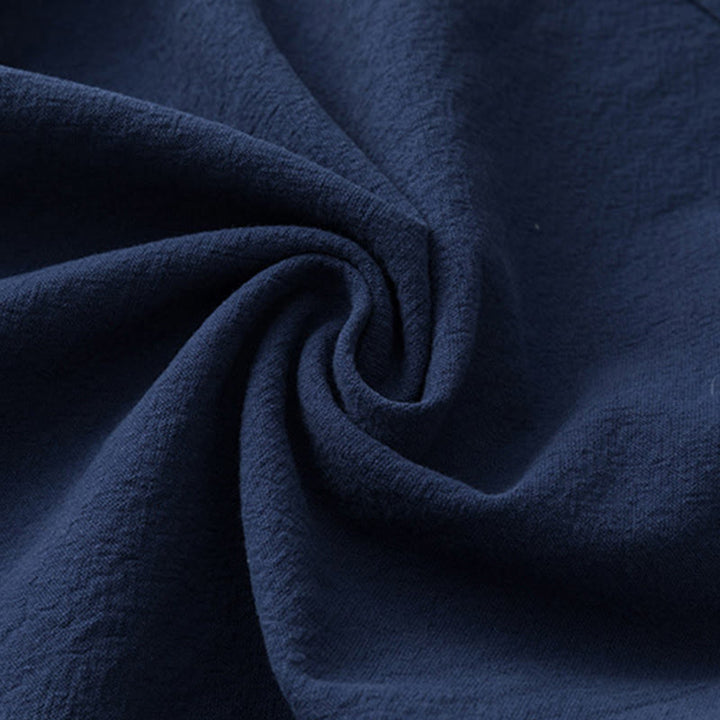 Buddha Stones2点セット 漢字鶴柄 コットンシャツパンツ ポケット付き メンズ 瞑想用布セット - image 16