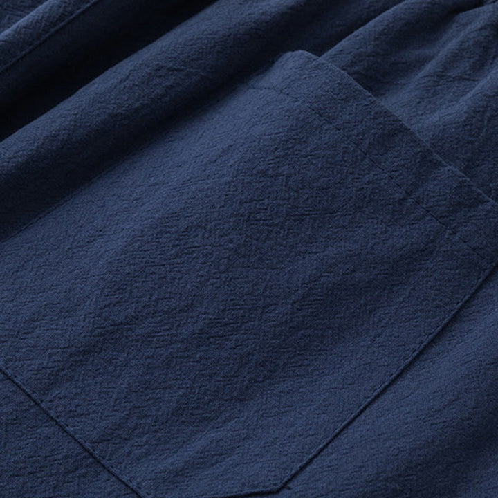 Buddha Stones2点セット 漢字鶴柄 コットンシャツパンツ ポケット付き メンズ 瞑想用布セット - image 13