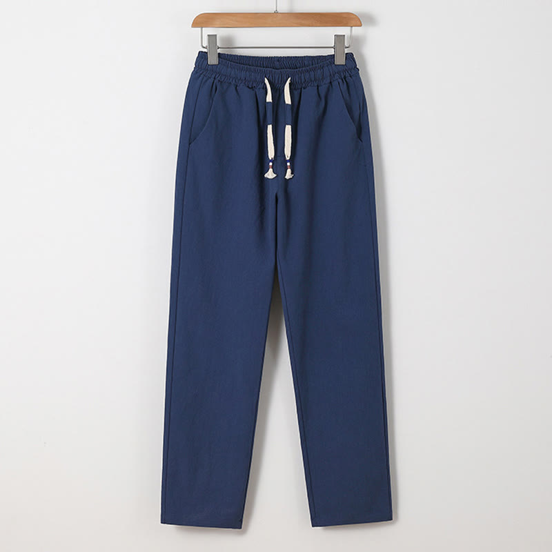 Buddha Stones2点セット 漢字鶴柄 コットンシャツパンツ ポケット付き メンズ 瞑想用布セット - image 6