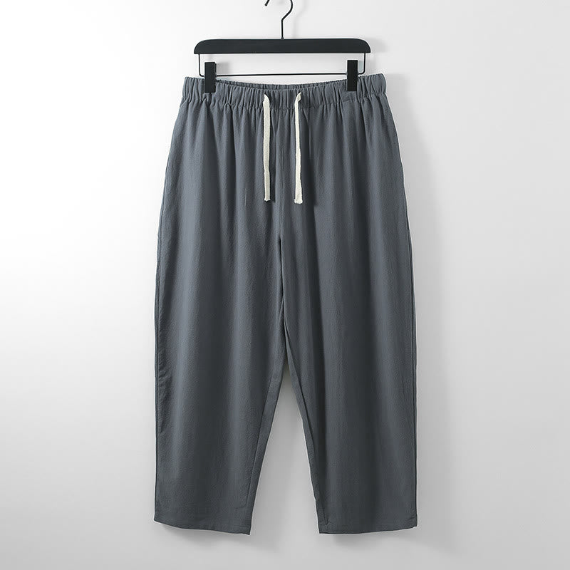 Buddha Stonesコットン着物 アンクル丈パンツ メンズ 瞑想用 布セット 2点セット - image 1