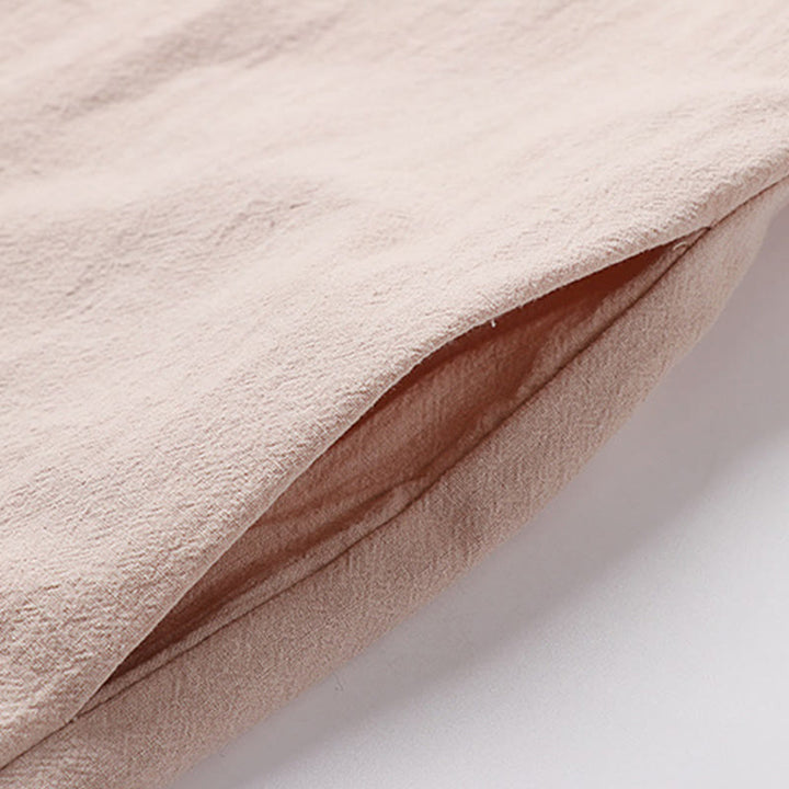 Buddha Stonesヴィンテージプレーンチャイニーズフロッグボタンコットン長袖メンズシャツ - image 10