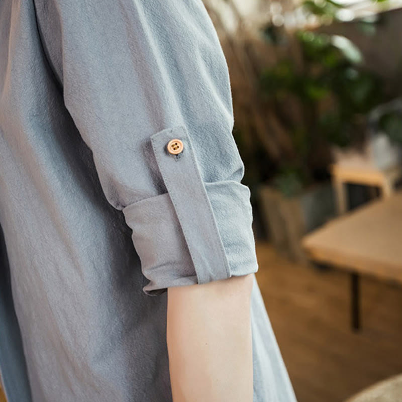 Buddha Stonesヴィンテージ プレーンラペル オープンフロントジャケット コットン メンズ 着物 - image 14