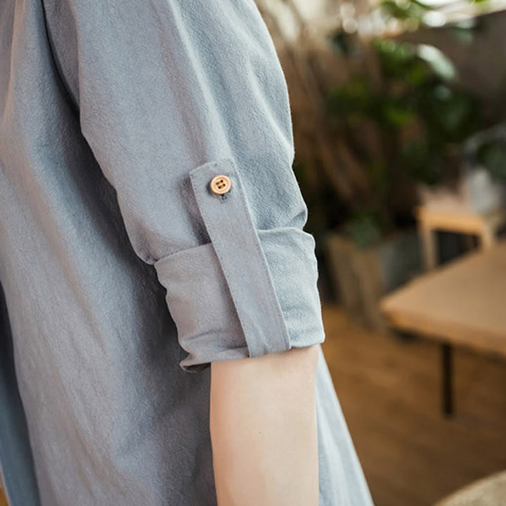 Buddha Stonesヴィンテージ プレーンラペル オープンフロントジャケット コットン メンズ 着物 - image 14