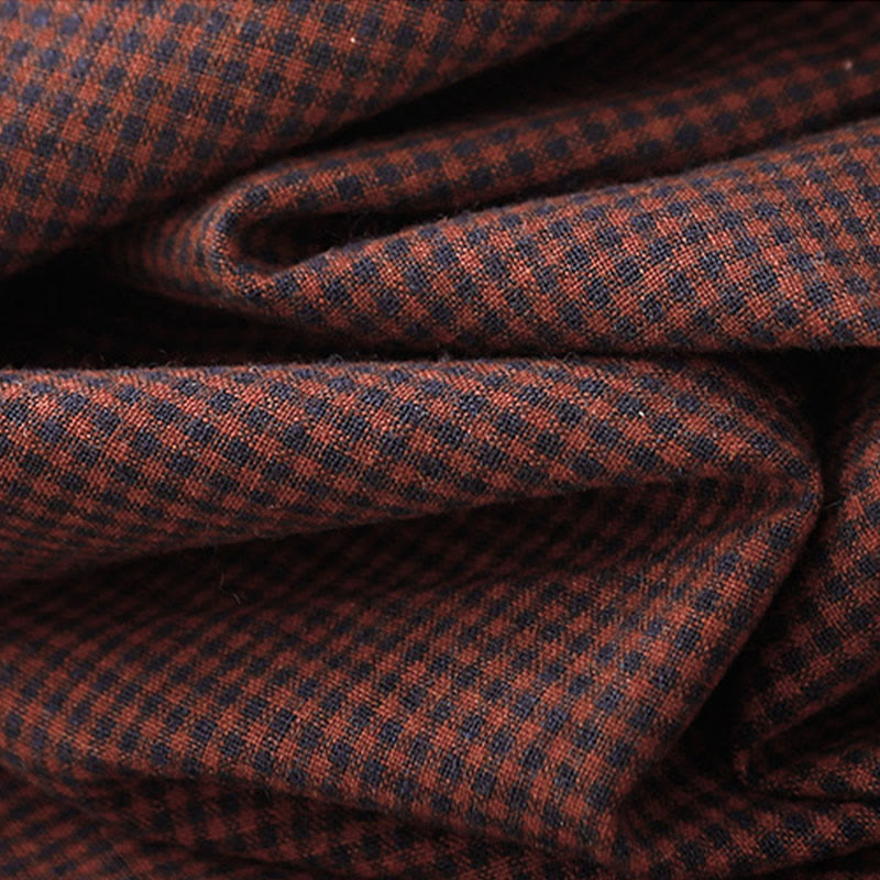 Buddha Stonesカジュアル 無地 フロッグボタン コットン ミディドレス ポケット付き - image 5