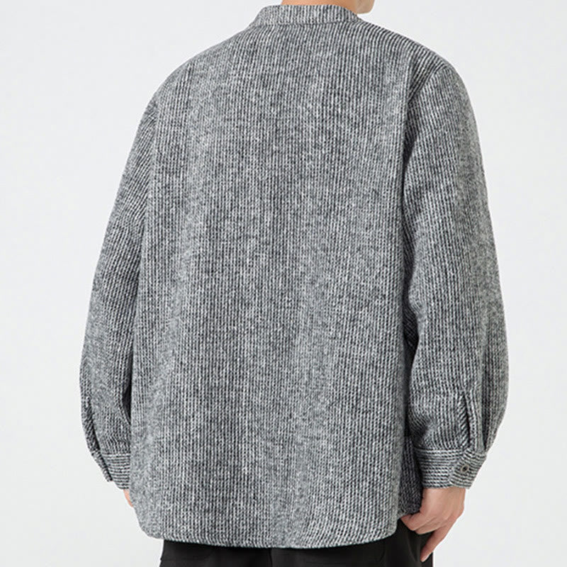 Buddha Stones長袖 カエルボタンデザイン メンズ コットンジャケット シャツ ポケット付き - image 18